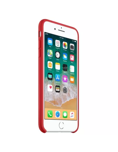 iPhone 7/8/SE Liquid Silicone Soft Touch Case - Red | Ibroz