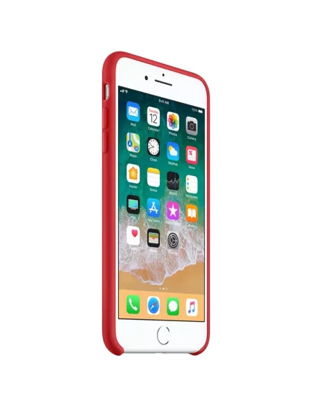 iPhone 7/8/SE Liquid Silicone Soft Touch Case - Red | Ibroz
