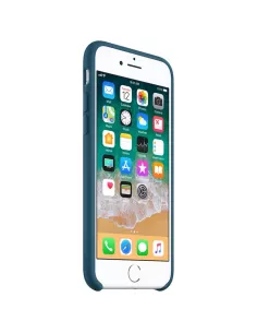 iPhone 7/8/SE Coque Liquid Silicone Soft Touch - Bleu cosmos | Ibroz 2