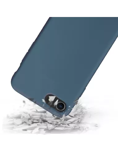 iPhone 7/8/SE Liquid Silicone Soft Touch Case - Cosmos Blue | Ibroz