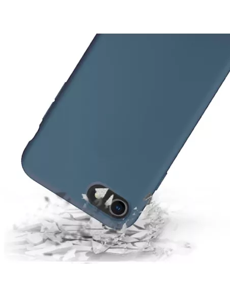 iPhone 7/8/SE Coque Liquid Silicone Soft Touch - Bleu cosmos | Ibroz
