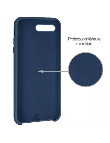 iPhone 7/8/SE Coque Liquid Silicone Soft Touch - Bleu cosmos | Ibroz