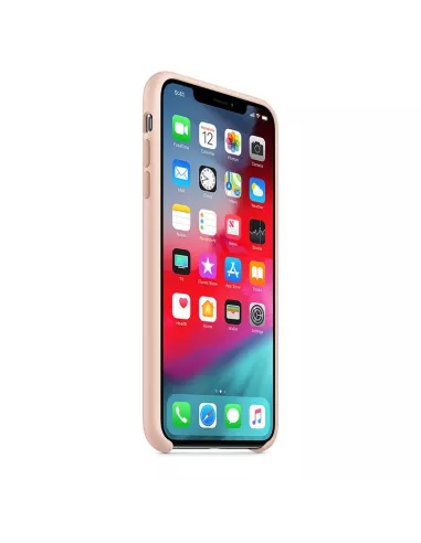 iPhone Xs Coque Liquid Silicone Soft Touch - Rose | Ibroz