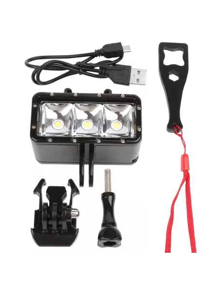 Torche de plongée LED pour Gopro et Caméra Sport | Ibroz