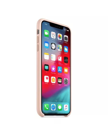 iPhone Xs Max Liquid Silicone Soft Touch Case - Pink | Ibroz
