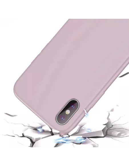 iPhone Xs Max Liquid Silicone Soft Touch Case - Pink | Ibroz
