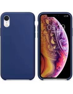 iPhone Xr Coque Liquid Silicone Soft Touch - Bleu cosmos | Ibroz