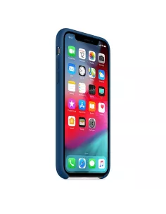 iPhone Xr Coque Liquid Silicone Soft Touch - Bleu cosmos | Ibroz 2