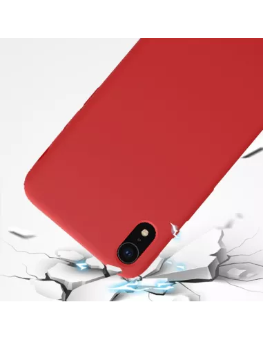 iPhone Xr Coque Liquid Silicone Soft Touch - Rouge | Ibroz