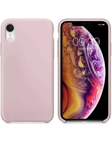 iPhone Xr Coque Liquid Silicone Soft Touch - Rose | Ibroz