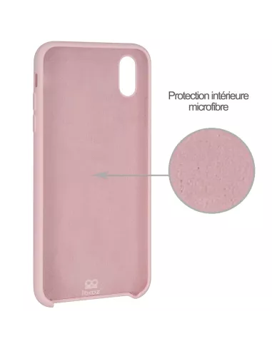 iPhone Xr Coque Liquid Silicone Soft Touch - Pink | Ibroz