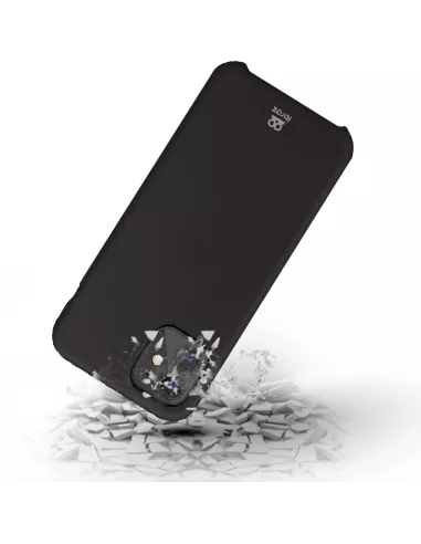 iPhone 11 Coque Liquid Silicone + Verre trempé - Noir | Ibroz