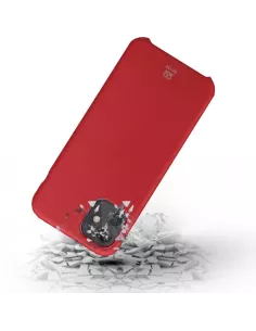 iPhone 11 Liquid Silicone + Tempered Glass Case - Red | Ibroz 2