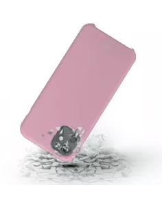 iPhone 11 Coque Liquid Silicone + Verre trempé - Rose | Ibroz 2
