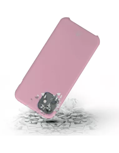 iPhone 11 Coque Liquid Silicone + Verre trempé - Rose | Ibroz
