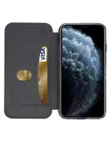 iPhone 11 Pro Max Etui Cuir Folio + Protection écran Verre Trempé 9...