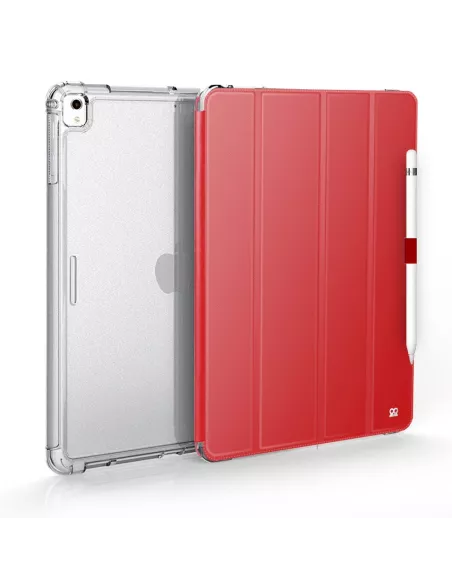 iPad Classic 10. 2" - Coque Anti chocs + Smart Cover - Rouge | Ibroz