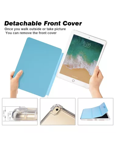 iPad Classic 10. 2" - Coque Anti chocs + Smart Cover - Bleu | Ibroz