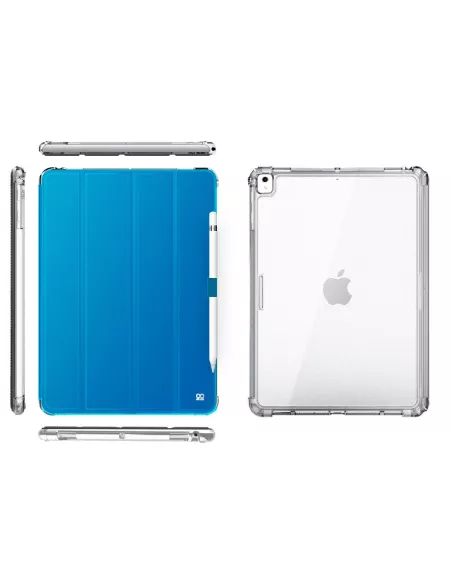 iPad Classic 10. 2" - Coque Anti chocs + Smart Cover - Bleu | Ibroz