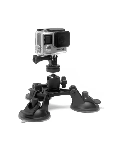 Support Triple Ventouse pour Gopro® et caméra sport | Ibroz