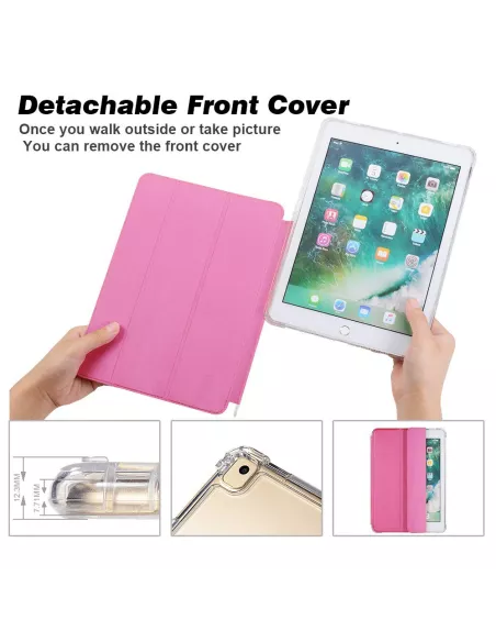 iPad Classic 10. 2" - Coque Anti chocs + Smart Cover - Rose | Ibroz