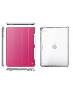 iPad Classic 10. 2" - Coque Anti chocs + Smart Cover - Rose | Ibroz 2