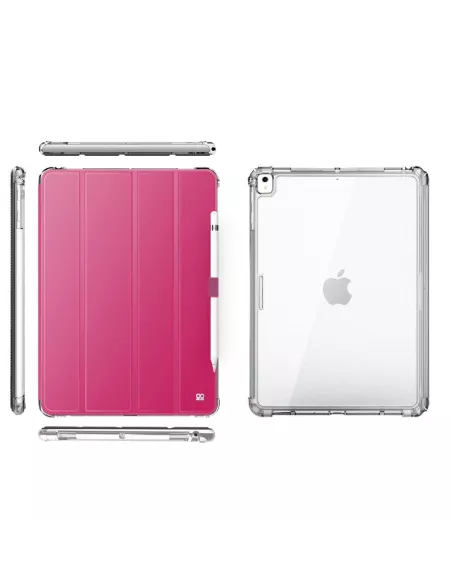 iPad Classic 10. 2" - Coque Anti chocs + Smart Cover - Rose | Ibroz