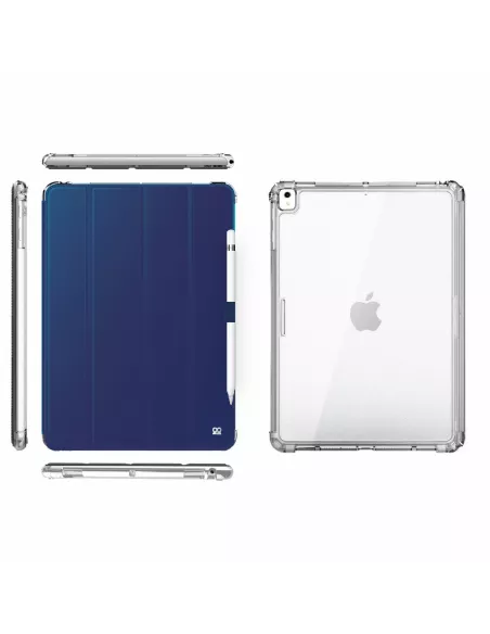 iPad Classic 9.7" (5th Gen) - Shockproof Case + Smart Cover - Blue...