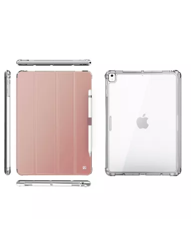 iPad Mini 5 (7.9") - Shockproof Case + Smart Cover - Pink Gold | I...