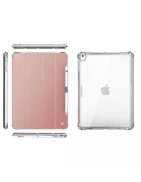 iPad Mini 5 (7.9") - Coque Anti chocs + Smart Cover - Rose Gold | I...
