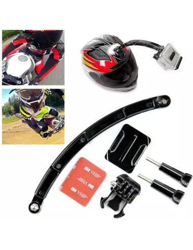 Motorcycle helmet extension bracket for Gopro® and sport cameras | Ibroz