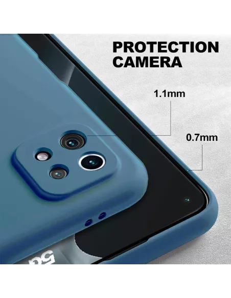 Xiaomi Mi 11 Coque Liquid Silicone Soft Touch + Verre Trempé 9H - B...