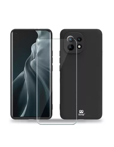 Xiaomi Mi 11 Coque Liquid Silicone Soft Touch + Verre Trempé 9H - N...