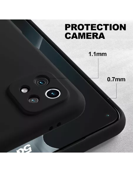 Xiaomi Mi 11 Coque Liquid Silicone Soft Touch + Verre Trempé 9H - N...