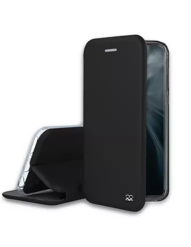 Xiaomi Mi 11 Etui Cuir Folio Clam + Verre Trempé 9H - Noir | Ibroz