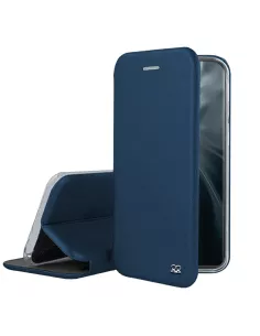 Xiaomi Mi 11 Etui Cuir Folio Clam + Verre Trempé 9H - Bleu | Ibroz