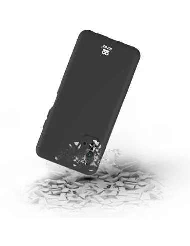 Xiaomi Redmi 9T Case Liquid Silicone Soft Touch black + Tempered Glass...