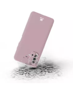 Xiaomi Redmi 9T Case Liquid Silicone Soft Touch pink + Tempered Glass... 2
