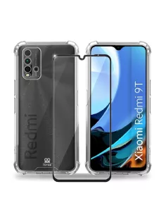Xiaomi Redmi 9T Lite Shockproof Case + Screen Protector Pack 9H | I...