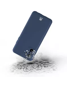 Xiaomi Redmi Note 10 Coque Liquid Silicone Soft Touch bleu + Verre ... 2