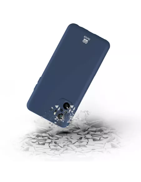 Xiaomi Redmi Note 10s Coque Liquid Silicone Soft Touch blue + Glass...