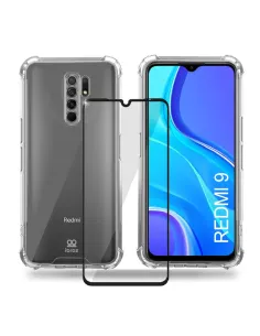 Xiaomi Redmi 9 Pack Coque Antichoc Transparente + Protection écran ...