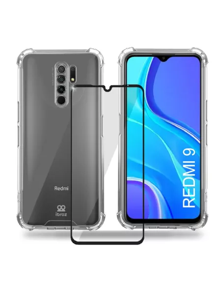 Xiaomi Redmi 9 Clear Shockproof Case + Screen Protector Pack ...