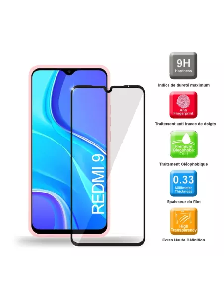 Xiaomi Redmi 9 Pink Liquid Silicone Soft Touch Case + Tempered Glass...
