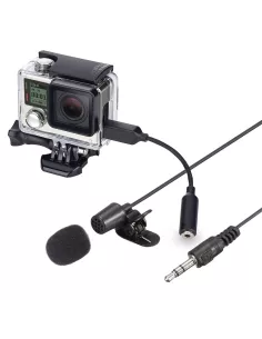 Micro cravate externe pour GoPro® Hero 3/4 et caméra sport | Ibroz