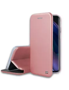 Oppo Find X3 Neo Etui Cuir Folio Clam + Verre Trempé 9H - Rose Gold...