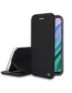 Oppo A54 Etui Cuir Folio Clam + Verre Trempé 9H - Noir | Ibroz