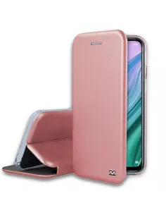 Oppo A54 Etui Cuir Folio Clam + Verre Trempé 9H - Rose Gold | Ibroz