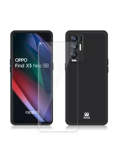 Find X3 Neo Coque Liquid Silicone Soft Touch + Verre Trempé 9H - No...