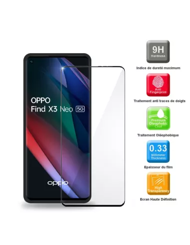Find X3 Neo Coque Liquid Silicone Soft Touch + Verre Trempé 9H - No...